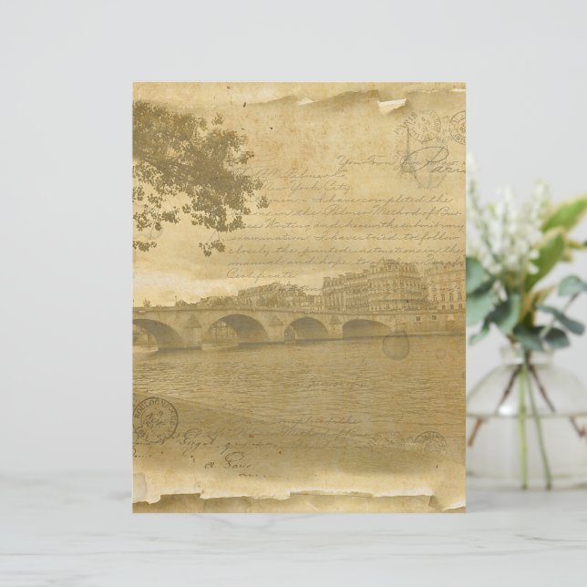Ponte antiga de Paris (Em pé/Frente)