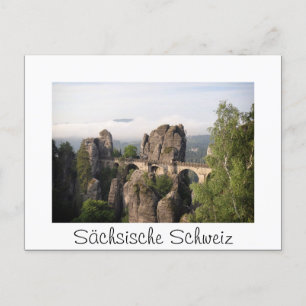 Ponte Bastei em Sächsische Schweiz — cartão postal