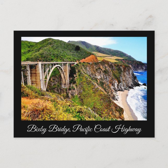 PONTE BIXBY PACIFIC COAST HIGHWAY CARTÃO POSTAL (Frente)
