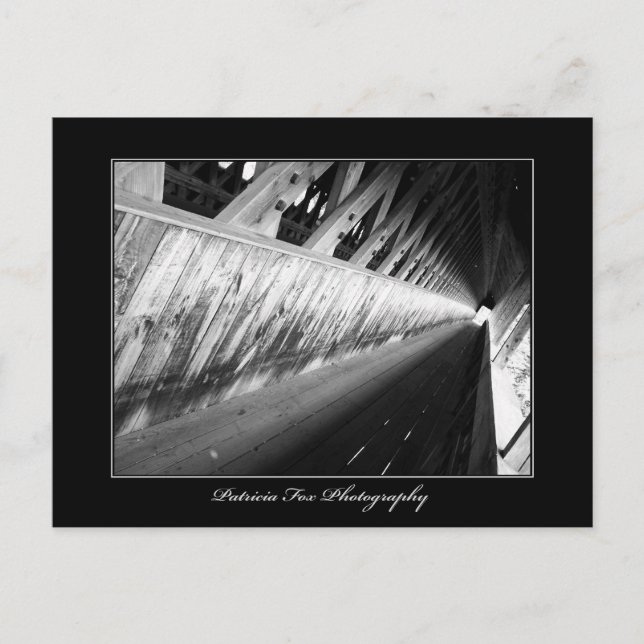 Ponte coberta - Cartão postal (Frente)