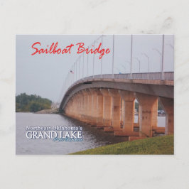 Ponte de barco à vela Grove Oklahoma cartão postal