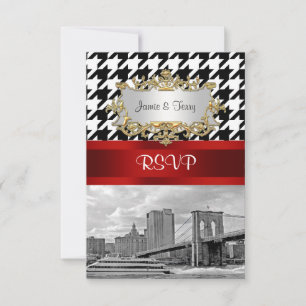 Ponte de Brooklyn Blk Wht Houndstooth RSVP 1