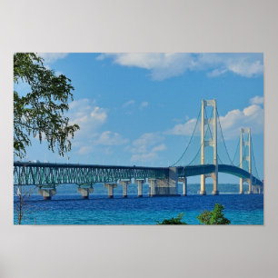 Ponte de Mackinac do poster