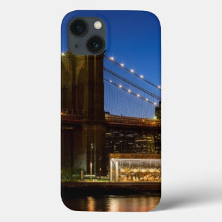 Ponte de Manhattan e Brooklyn ao anoitecer