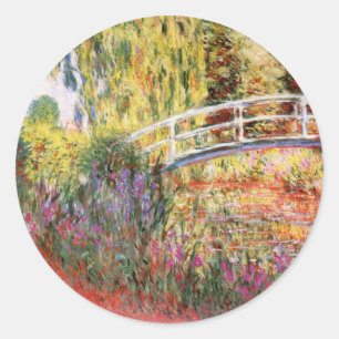Ponte de Monet sobre etiquetas dos lírios de águ