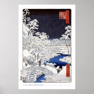 Ponte do tambor em Meguro Poster