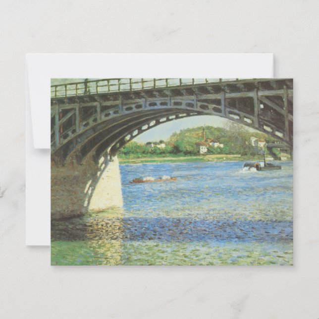 Ponte em Argenteuil por Gustave Caillebotte (Frente)