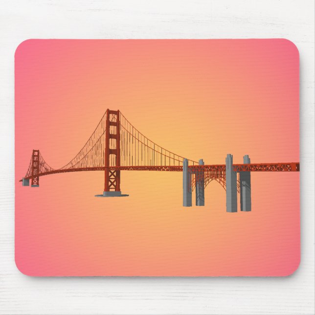 Ponte Golden Gate: Modelo 3D: Mousepad (Frente)