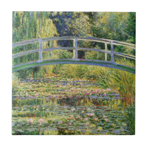 Ponte japonesa de Monet com o azulejo dos lírios