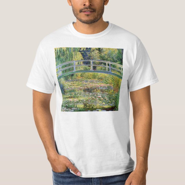 Ponte japonesa de Monet com o t-shirt dos lírios (Frente)