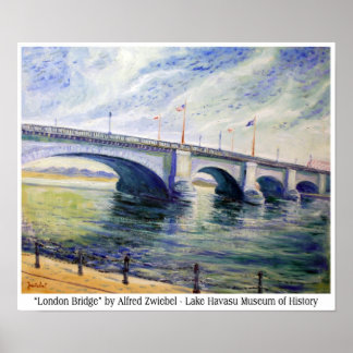Ponte Londres por Alfred Zwiebel Poster
