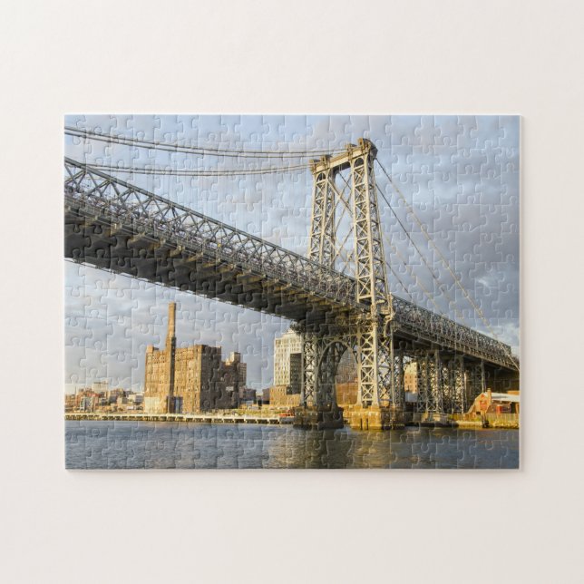 Ponte Manhatten Nova York. Quebra-cabeça (Horizontal)