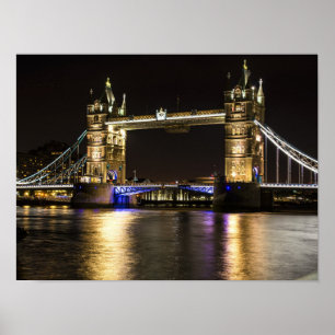 Ponte Poster de Skyline Night, na Inglaterra
