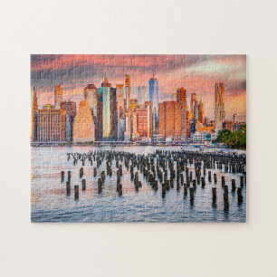 Ponte quebra-cabeça Brooklyn em Nova Iorque