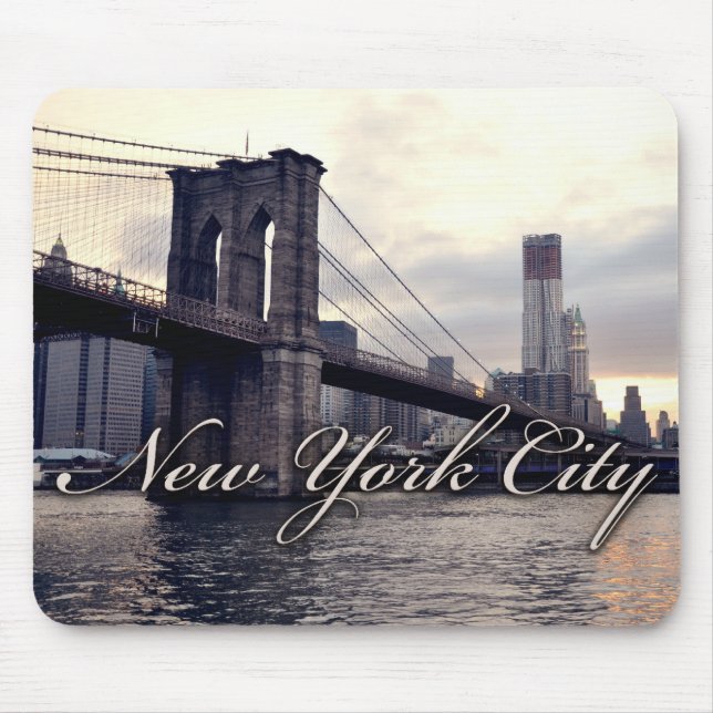 Ponte Sunset Mousepad do Brooklyn em Nova Iorque (Frente)
