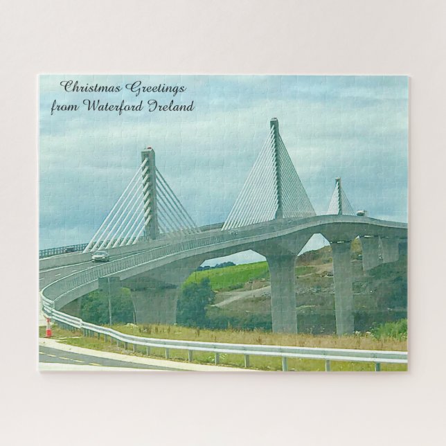 Ponte Suspensa Waterford Irlanda. Quebra-cabeça (Horizontal)