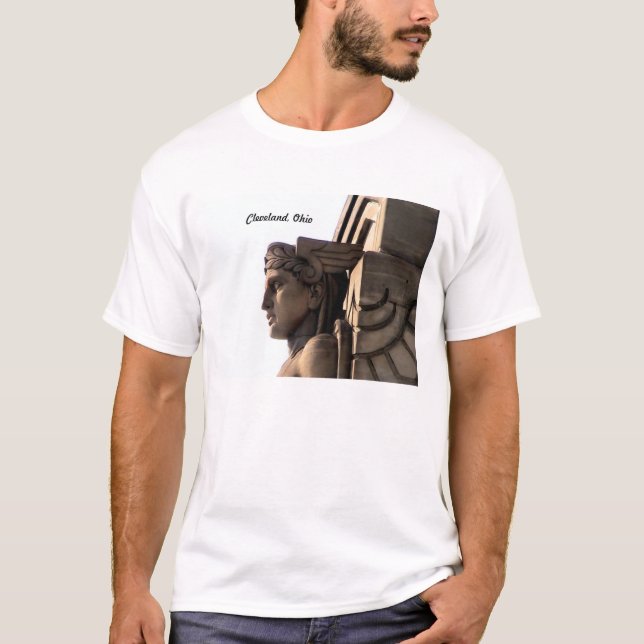 Ponte t-shirt de Cleveland do art deco, OH (Frente)