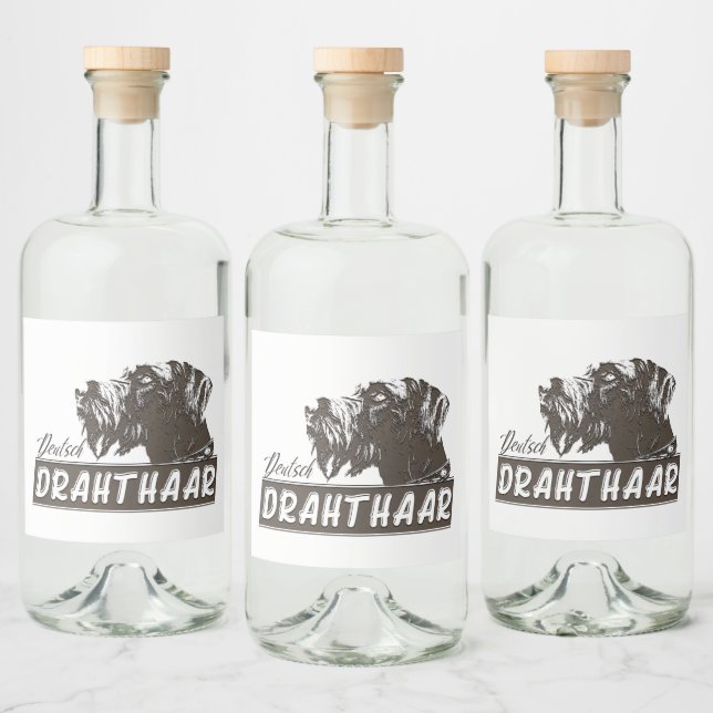 Ponteiro alemão Wirehaired (Garrafas)