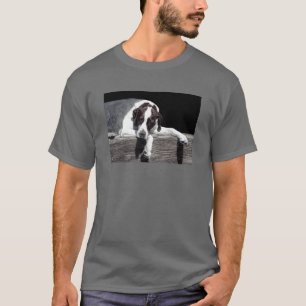 Ponteiro inglês - t-shirt escuro - "Sophie "