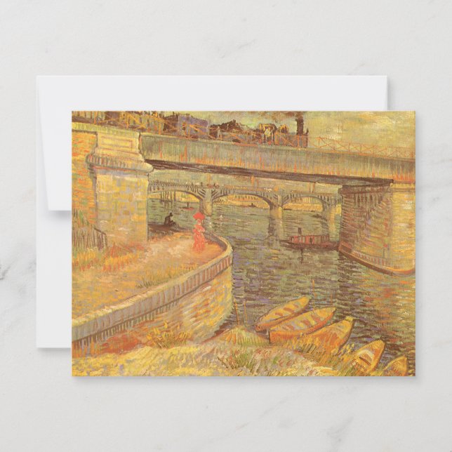 Pontes de Vincent van Gogh sobre o Sena em Asnière (Frente)