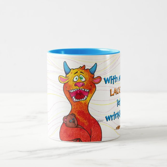 Pontilhe o monstro, caneca (Centro)