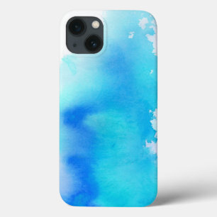 Ponto azul, pintado mão abstrato da aguarela