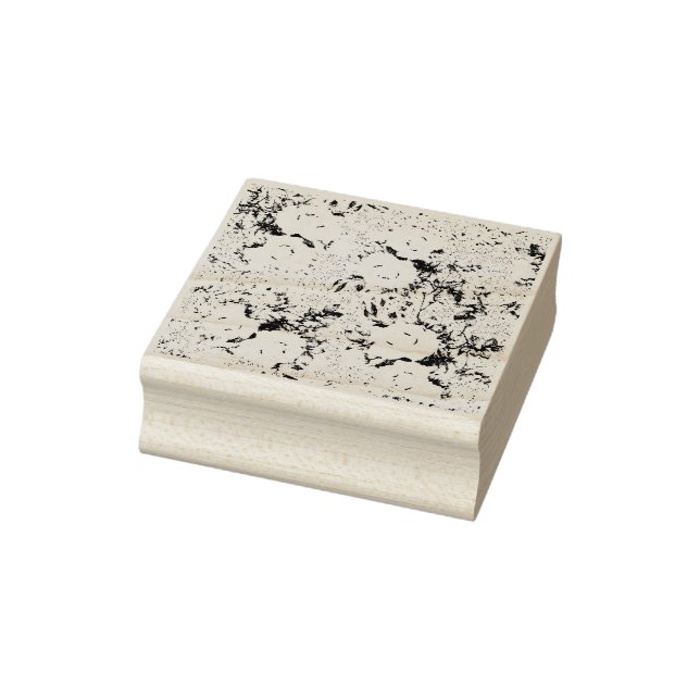 Ponto, Carimbo de Arte de Madeira de Vaca Negra (Carimbo)