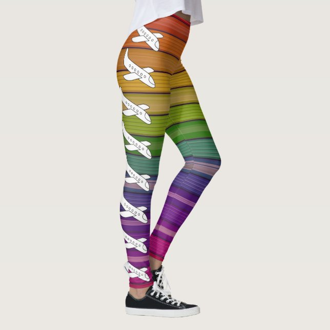 Ponto de Cor: Estilos de Leggings com Moda (Direita)