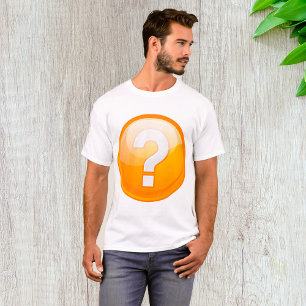 Ponto de interrogação laranja Mens T-Shirt