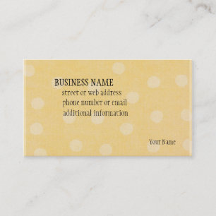 Pontos amarelos - cartão de visita