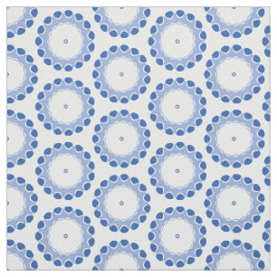 pontos azuis num tecido de 1 jardas