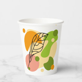 Pontos de abstrato interessantes com folhas