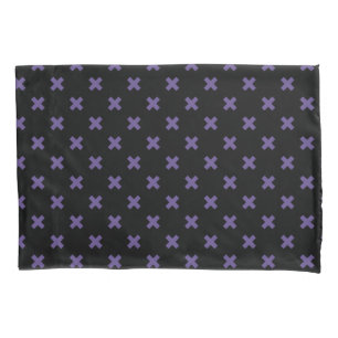 Pontos de cruz ultravioleta em preto