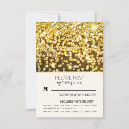 pontos dourados casamento vintage de placas RSVP