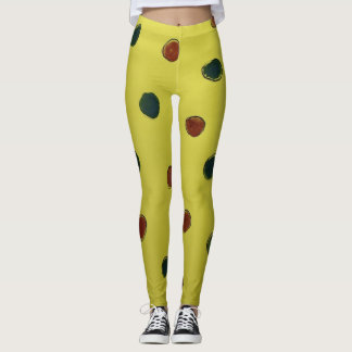 Pontos multicolores em Leggings projetadas a amare