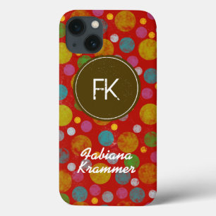 pontos polka coloridos femininos personalizáveis
