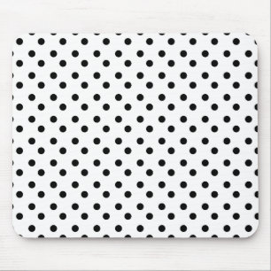 Pontos preto e branco Mousepad