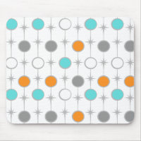 Pontos retros e Starbursts Mousepad