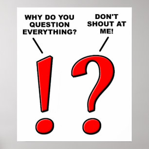 Pontuação Engraçado Poster