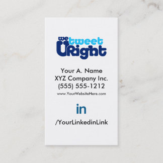 Pontuação WTURiteB 2.0 do Cartão de visita de perf