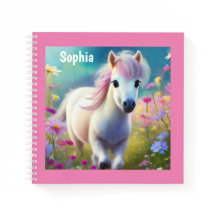 Pony Cute Horse Personalizado Nome da Rapariga
