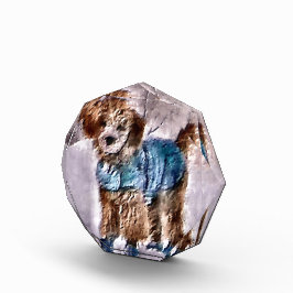 Poodle Christmas Art
