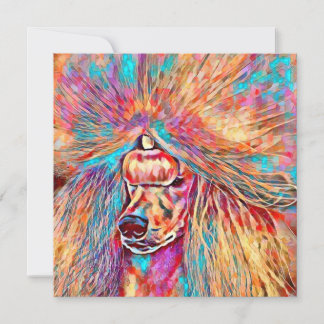 Poodle de cores de primavera
