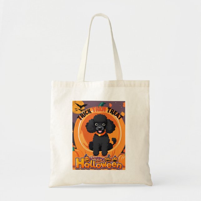Poodle Halloween Bolsa (Frente)