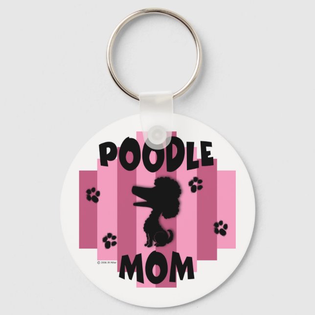 Poodle Mãe Chaveiro (Frente)
