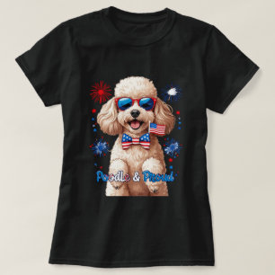 Poodle & Orud - 4 de julho Cão T-Shirt