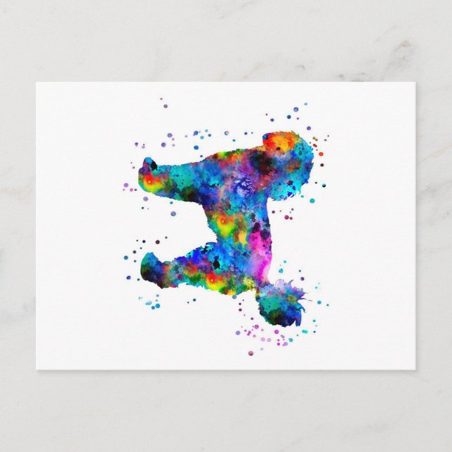 Poodle Personalizado | Cartão de aniversário para  (Frente)