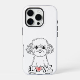 Poodle with Love Phonecase