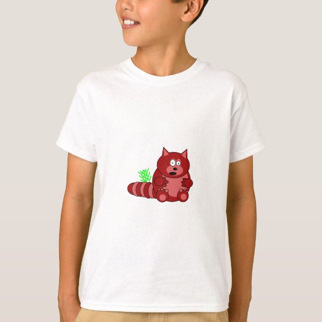 Pook o t-shirt de Childs da panda vermelha (Frente)