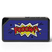 "Pooow" Gráfico de Desenho Animado no Alto-Falante